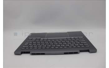 Lenovo 5CB1P00585 C-Cover with keyboard, Slovenian, Luna Grey, Backlight, UK