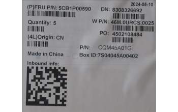 Lenovo 5CB1P00590 COVER Upper Case ASM_CZE/SLK W21MX LG BL