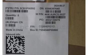 Lenovo 5CB1P00592 C-Cover with keyboard, French Arabic, Luna Grey, Backlight, UK