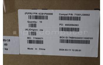 Lenovo 5CB1P00598 Lower Case C 83G1 VT