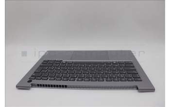 Lenovo 5CB1P00813 C-Cover with keyboard, Belgian, Arctic Grey, Backlight, UK