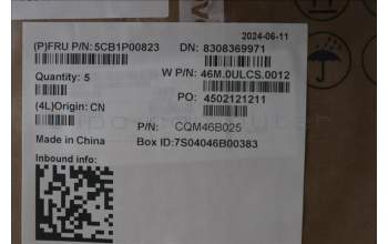 Lenovo 5CB1P00823 C-Cover with keyboard, Greek, Arctic Grey, Backlight, US