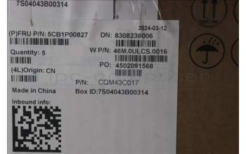 Lenovo 5CB1P00827 COVER Upper Case ASM_ITA W21MR AG BL H