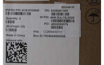 Lenovo 5CB1P00840 C-Cover with keyboard, UK English, Arctic Grey, Backlight, UK