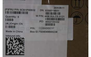 Lenovo 5CB1P00932 C-Cover with keyboard,UK English,Arctic Grey