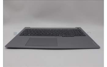 Lenovo 5CB1P00940 C-Cover with keyboard, US English Euro, Arctic Grey, Backlight, US