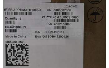 Lenovo 5CB1P00993 C-Cover with keyboard, UK English, Arctic Grey, UK