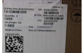 Lenovo 5CB1P01002 C-Cover with keyboard, French, Arctic Grey, Backlight, US