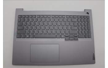 Lenovo 5CB1P01064 C-Cover with keyboard, Ukraine, Arctic Grey, Backlight, US