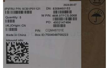 Lenovo 5CB1P01121 C-Cover with keyboard, Bulgarian, Arctic Grey, Backlight, UK