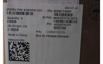 Lenovo 5CB1P01123 C-Cover with keyboard, English, Arctic Grey, Backlight, US