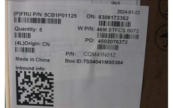 Lenovo 5CB1P01125 C-Cover with keyboard,French,Arctic Grey,Backlight