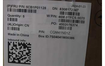 Lenovo 5CB1P01128 COVER Upper Case ASM_GER W21KG AGBL H