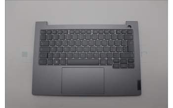 Lenovo 5CB1P01133 C-Cover with keyboard, Italian, Arctic Grey, Backlight, UK