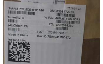 Lenovo 5CB1P01146 C-Cover with keyboard,UK English,Arctic Grey,Backlight