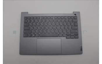 Lenovo 5CB1P01147 C-Cover with keyboard, Ukraine, Arctic Grey, Backlight, US