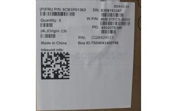 Lenovo 5CB1P01363 C-Cover with keyboard, Czech Slovakian, Arctic Grey, Backlight, UK