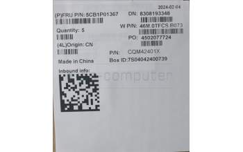 Lenovo 5CB1P01367 C-Cover with keyboard, French Arabic, Arctic Grey, Backlight, UK