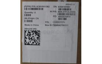 Lenovo 5CB1P01382 C-Cover with keyboard, Spanish, Arctic Grey, Backlight, UK