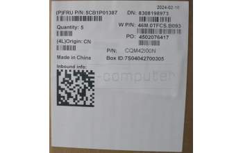 Lenovo 5CB1P01387 COVER Upper Case ASM_UKE W21KH AGBL H