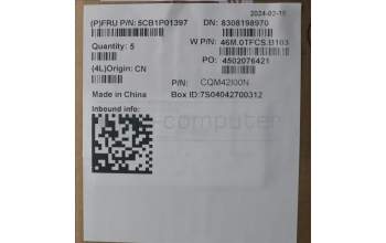 Lenovo 5CB1P01397 C-Cover with keyboard,French,Arctic Grey,Non_Backlight