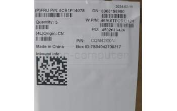 Lenovo 5CB1P14078 C-Cover with keyboard, UK English, Arctic Grey, Non-Backlight, UK