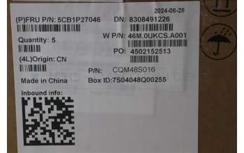 Lenovo 5CB1P27046 C-Cover with keyboard, Arabic, Arctic Grey, Backlight, US