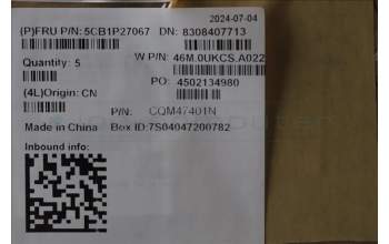 Lenovo 5CB1P27067 C-Cover with keyboard,Russian,Arctic Grey,Backlight