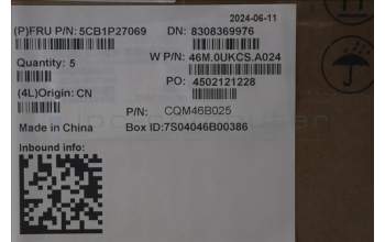 Lenovo 5CB1P27069 C-Cover with keyboard, Spanish, Arctic Grey, Backlight, UK