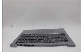 Lenovo 5CB1P27075 C-Cover with keyboard, Ukraine, Arctic Grey, Backlight, US