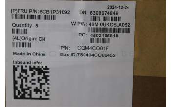 Lenovo 5CB1P31092 C-Cover with keyboard,Portuguese,Arctic Grey