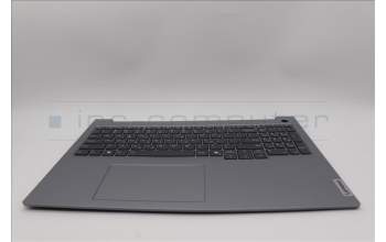 Lenovo 5CB1P31113 C-Cover with keyboard, Greek, Arctic Grey, Backlight