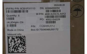 Lenovo 5CB1P31113 C-Cover with keyboard, Greek, Arctic Grey, Backlight, US