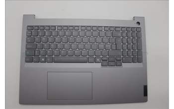 Lenovo 5CB1P31122 C-Cover with keyboard, Nordic, Arctic Grey, Backlight, UK