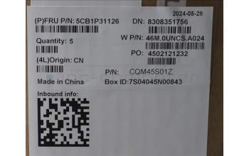 Lenovo 5CB1P31126 C-Cover with keyboard, Spanish, Arctic Grey, Backlight, UK