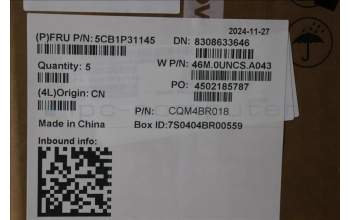 Lenovo 5CB1P31145 C-Cover with keyboard, German, Arctic Grey