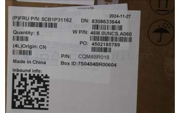 Lenovo 5CB1P31162 COVER Upper Case ASM_UKE W 21MW AG