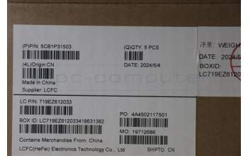 Lenovo 5CB1P31503 C-Cover with keyboard, Hungarian, Arctic Grey, UK