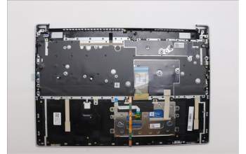 Lenovo 5CB1P33443 C-Cover with keyboard, US English Euro, Cloud Grey, Backlight, FingerPrint, US