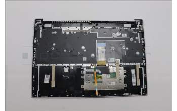 Lenovo 5CB1P33455 C-Cover with keyboard, Portuguese, Cloud Grey, Backlight, FingerPrint, UK