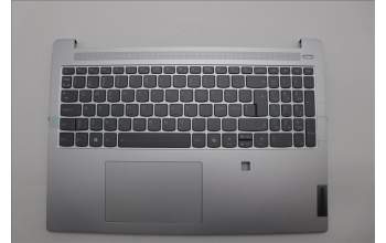 Lenovo 5CB1P33458 C-Cover with keyboard, Nordic, Cloud Grey, Backlight, FingerPrint, UK