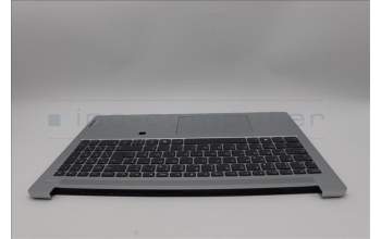 Lenovo 5CB1P33459 C-Cover with keyboard, French, Cloud Grey, Backlight, FingerPrint, US