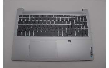 Lenovo 5CB1P33465 C-Cover with keyboard, Slovenian, Cloud Grey, Backlight, FingerPrint, UK