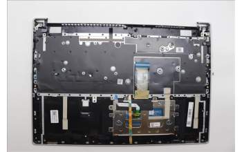 Lenovo 5CB1P33466 C-Cover with keyboard, Switzerland, Cloud Grey, Backlight, FingerPrint, UK