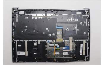 Lenovo 5CB1P33468 C-Cover with keyboard, Czech Slovakian, Cloud Grey, Backlight, FingerPrint, UK