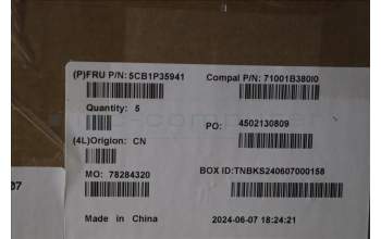 Lenovo 5CB1P35941 C-Cover with keyboard,Hungarian,Abyss Blue,Backlight,Non_FingerPrint