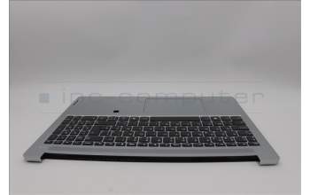 Lenovo 5CB1P35973 C-Cover with keyboard, Belgian, Cloud Grey, Non-Backlight, FingerPrint, UK