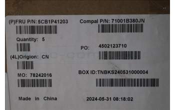 Lenovo 5CB1P41203 C-Cover with keyboard,German,Cloud Grey,Non_Backlight,Non_FingerPrint