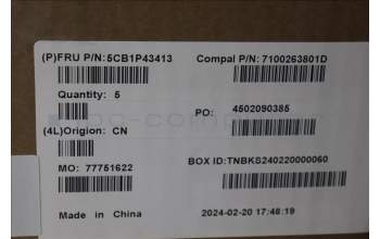 Lenovo 5CB1P43413 COVER Upper Case ASM_UKR C 83DX BLWH