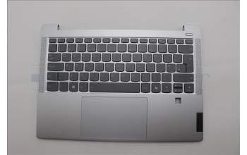 Lenovo 5CB1P48979 C-Cover with keyboard, UK English, Cloud Grey, Backlight, FingerPrint, UK